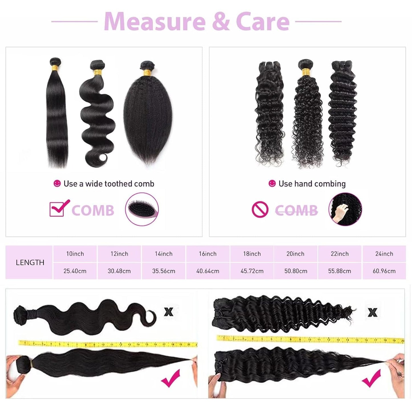 Deep Wave Human Hair Bundles Wet and Wavy Bundles Double Weft SIZE-A01