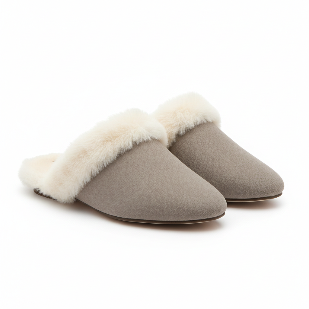 Faux Fur Mule Slippers