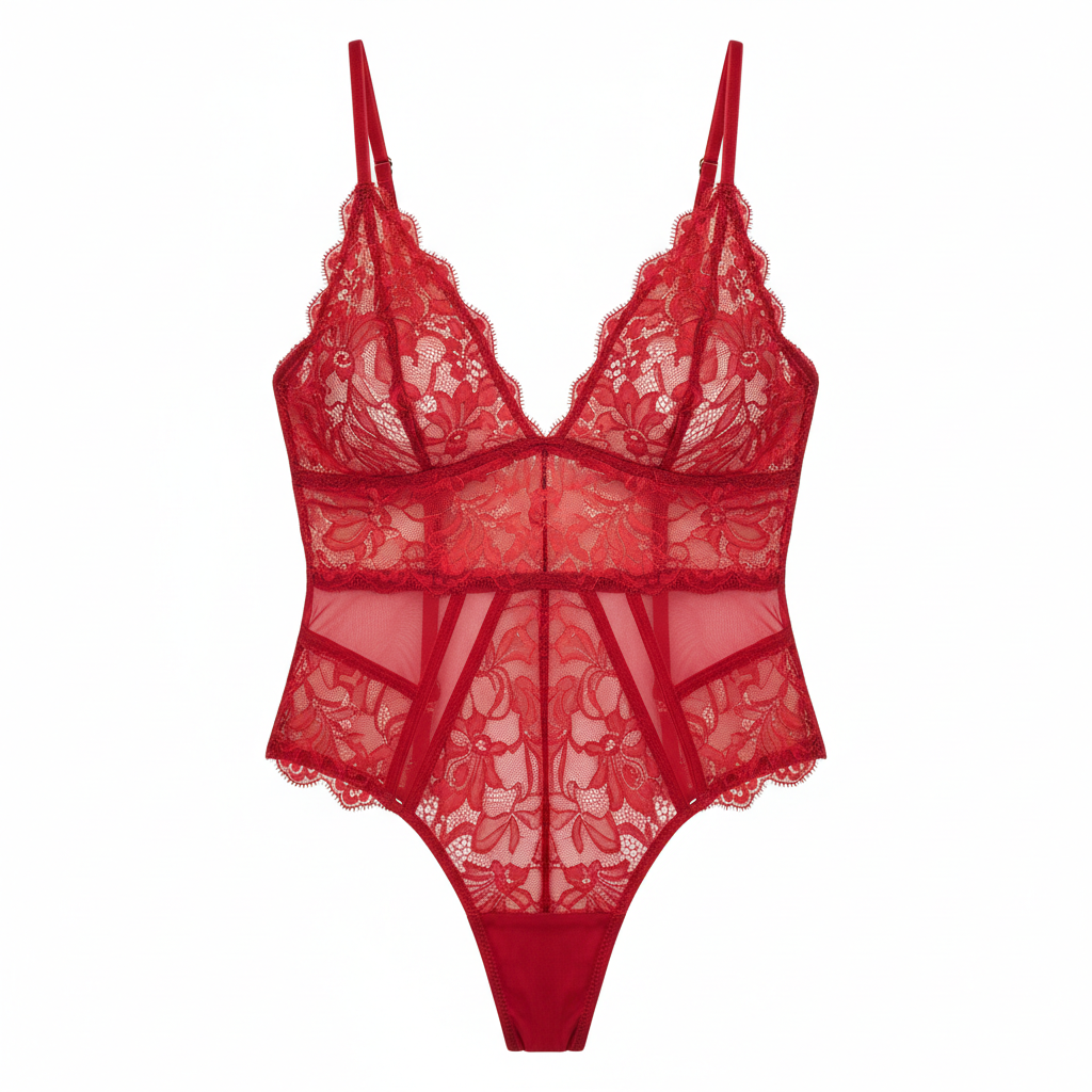 Red Lace Teddy