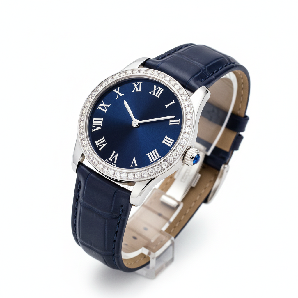 Sapphire Dial White Gold Watch