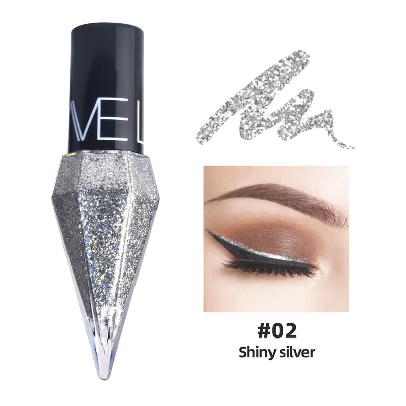 Liquid Glitter Eyeliner for Bold, Shimmering Eyes