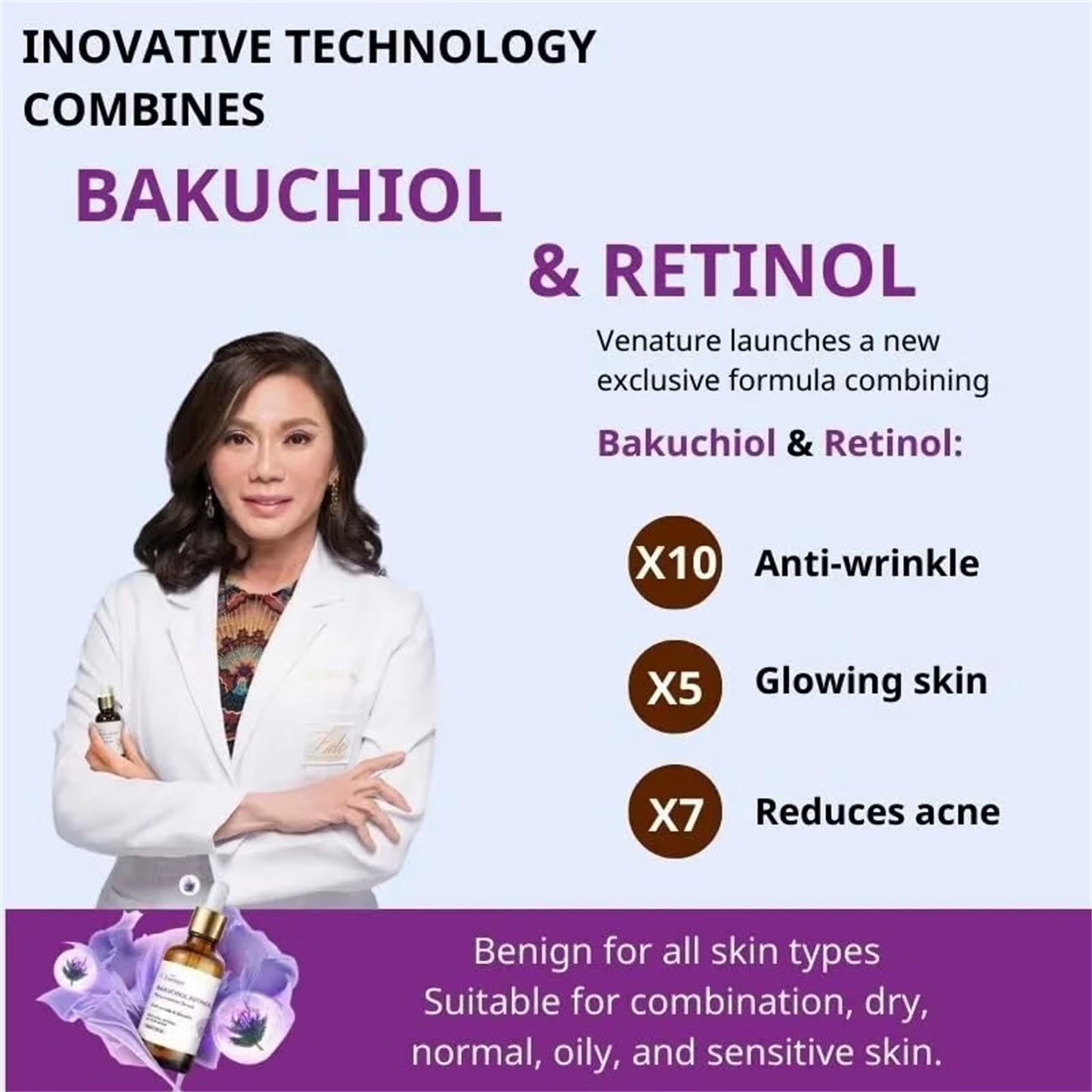 Bakuchiol Retinol Anti-Aging Serum – Collagen-Boosting, Gentle Rejuvenation for Smoother, Firmer, Youthful Skin