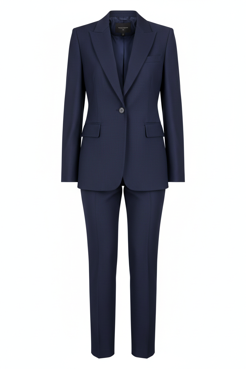 Classic Power Suit in Navy