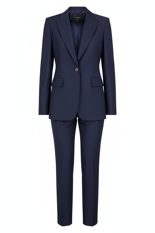 Classic Power Suit in Navy