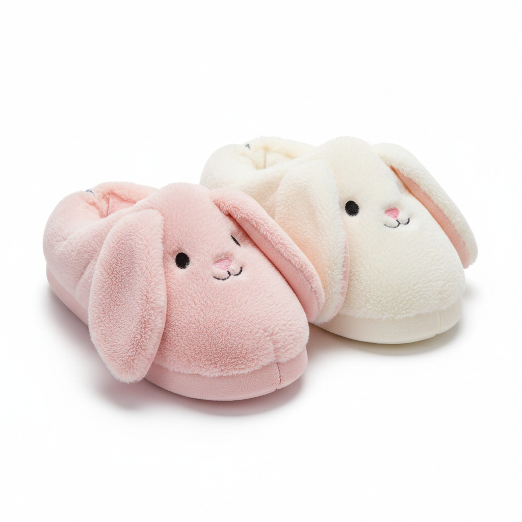 Fluffy Bunny Slippers
