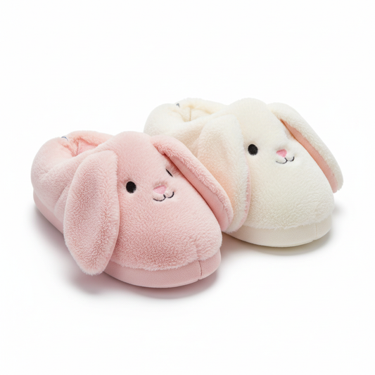 Fluffy Bunny Slippers