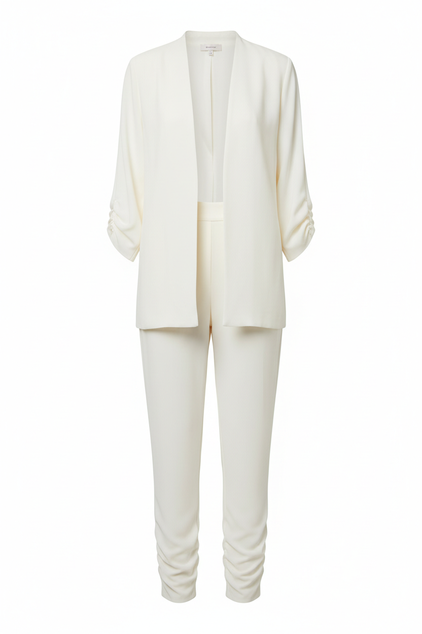 Ivory Crepe Pantsuit