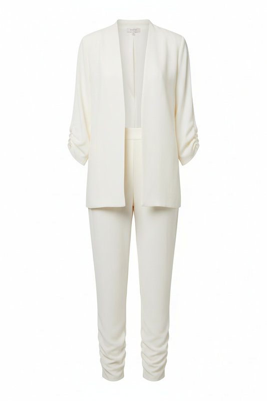 Ivory Crepe Pantsuit