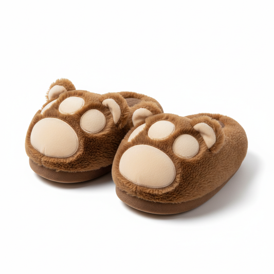Teddy Bear Paw Slippers